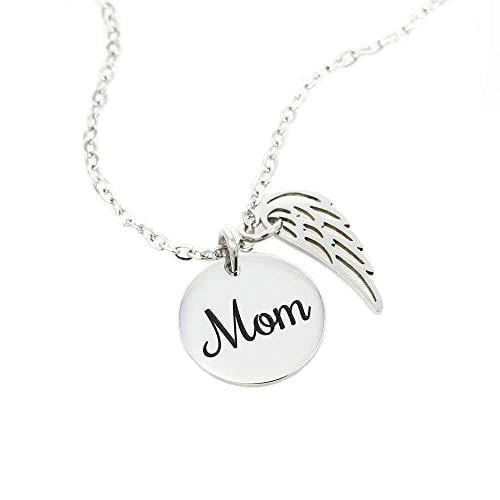 Express Your Love Gifts Mom Remembrance Necklace Lifes Beautifully Lived Mother Memorial Necklace 
